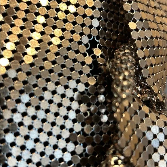 RABANNE Gold Chainmail Drapé Pression Dress, size 38 - Picture 12 of 12